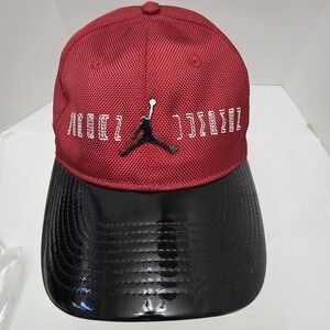 Youth Jordan Jumpman Red Black Strapback Hat 23 ZOOM Mesh Adjustable‎ Cap